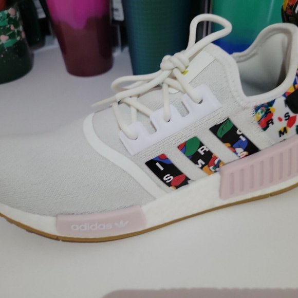 NIB Adidas Women's Rich Mnisi NMD R1 Sneakers Shoes Cloud White - GW0563 - Picture 4 of 10